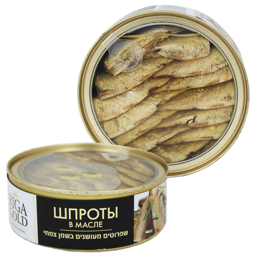 [DRY-1051] Smoked Sprat in Natural Oil Riga Gold 240 gr