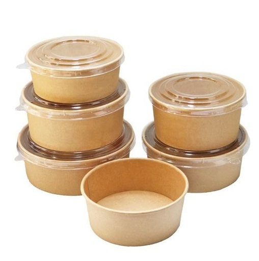 [DSP-0176] Takeaway Paper Kraft Box 1100 ml (Lid DSP-0177) 600 Units