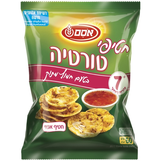[DRY-0541] Corn Baked Sweet & Sour Tortilla Snack Osem 60 gr