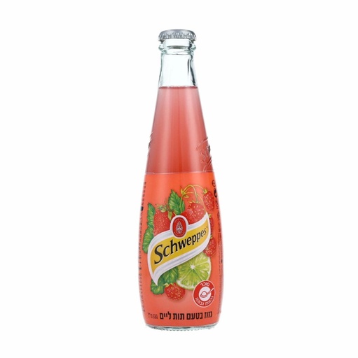 [BEV-0163] Sparkling Lime strawberry Juice Schweppes 330 ml