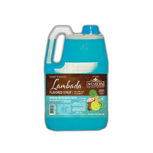 [DRY-1480] Slushy Machine Syrup Lambada Tropical Fruits Flavor Western 5 Lt