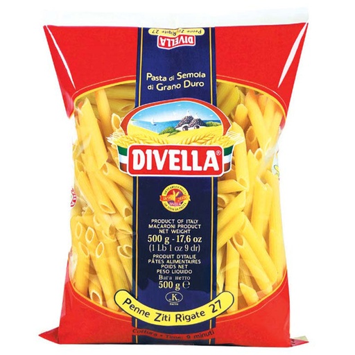[DRY-1495] Penne Pasta Divella 500 gr