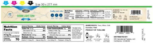 [DRY-1862] Chunk Lite Tuna Packed In Water California Delight 170 gr