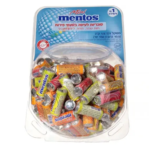 [DRY-2036] Mini Mentos Bowl Mix Flavor Mentos 10.5 gr