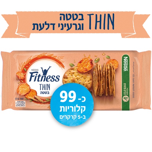 [DRY-1793] Thin Cracker Sweet Potato (EN) Fitness 140 gr