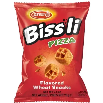 [DRY-0568] Bissli Pizza Flavor Wheat Snack Osem 70 gr
