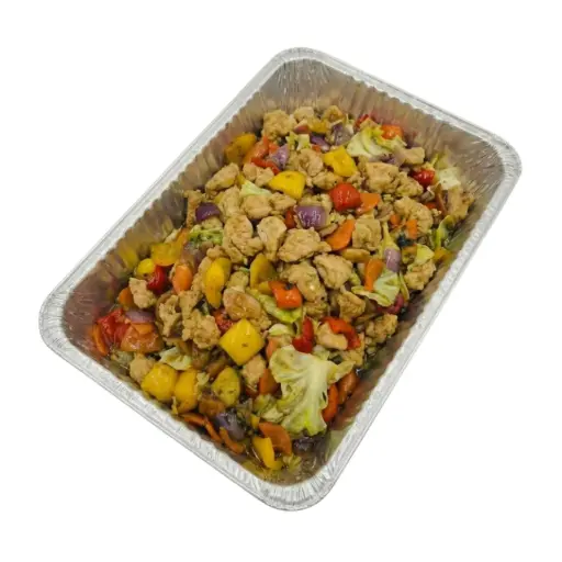 [CKC-0030] Szechuan Chicken Stir Fry with Vegetables Catering Tray