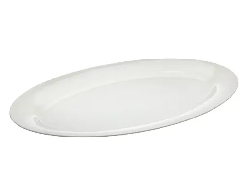 [DSP-0090] Oval Plastic Clear Serving Plate 1 Unit