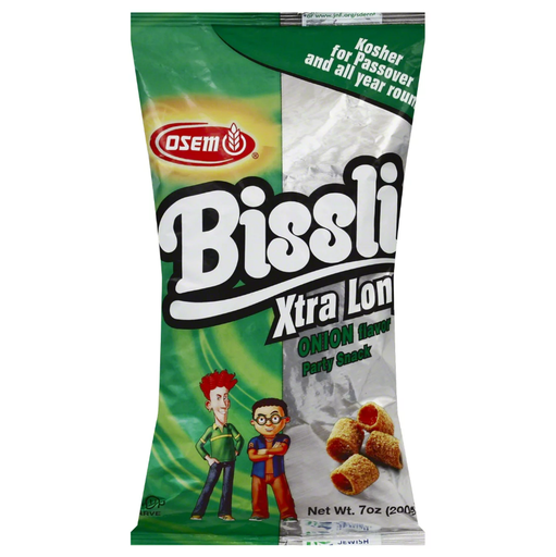 [DRY-0743] Bissli Onion Flavor Wheat Snack Extra Long (Passover) Osem 70 gr