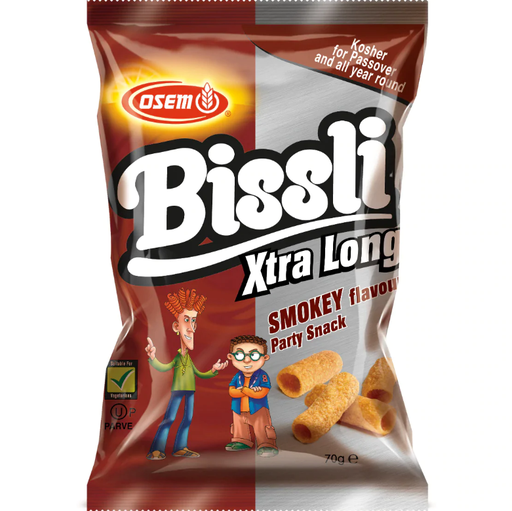 [DRY-0744] Bissli Smokey Flavor Wheat Snack (Passover) Osem 70 gr