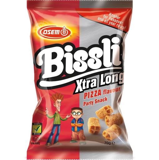 [DRY-0745] Bissli Pizza Flavor Wheat Snack (Passover) Osem 70 gr